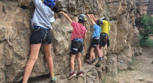 Kids Climbing in Telluride