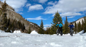 Fat Tire Biking in Winter, Telluride Colorado